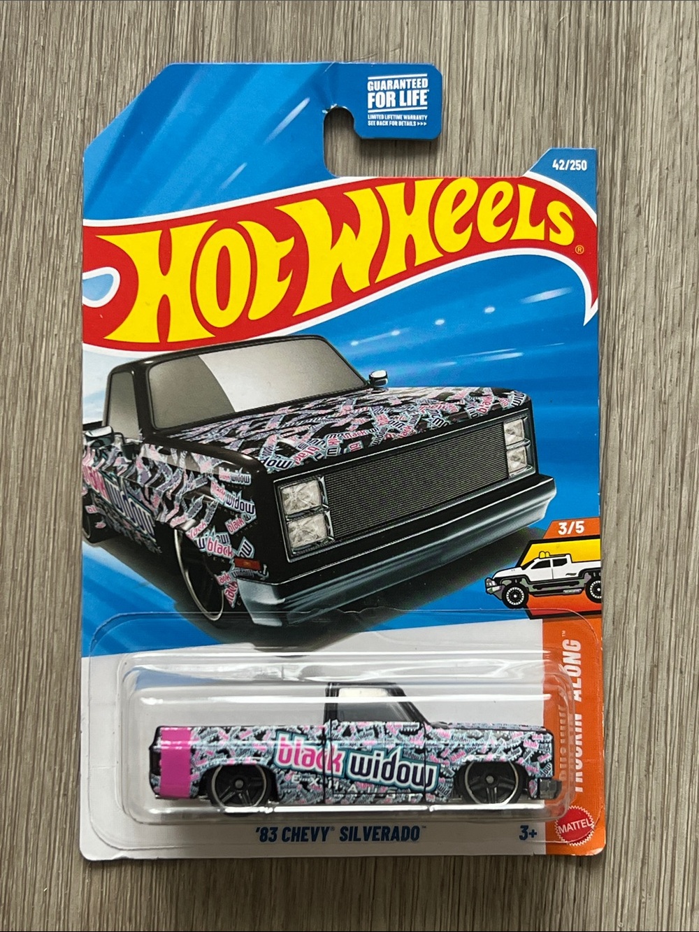 '83 Chevy Silverado Black Widow Hot Wheels
